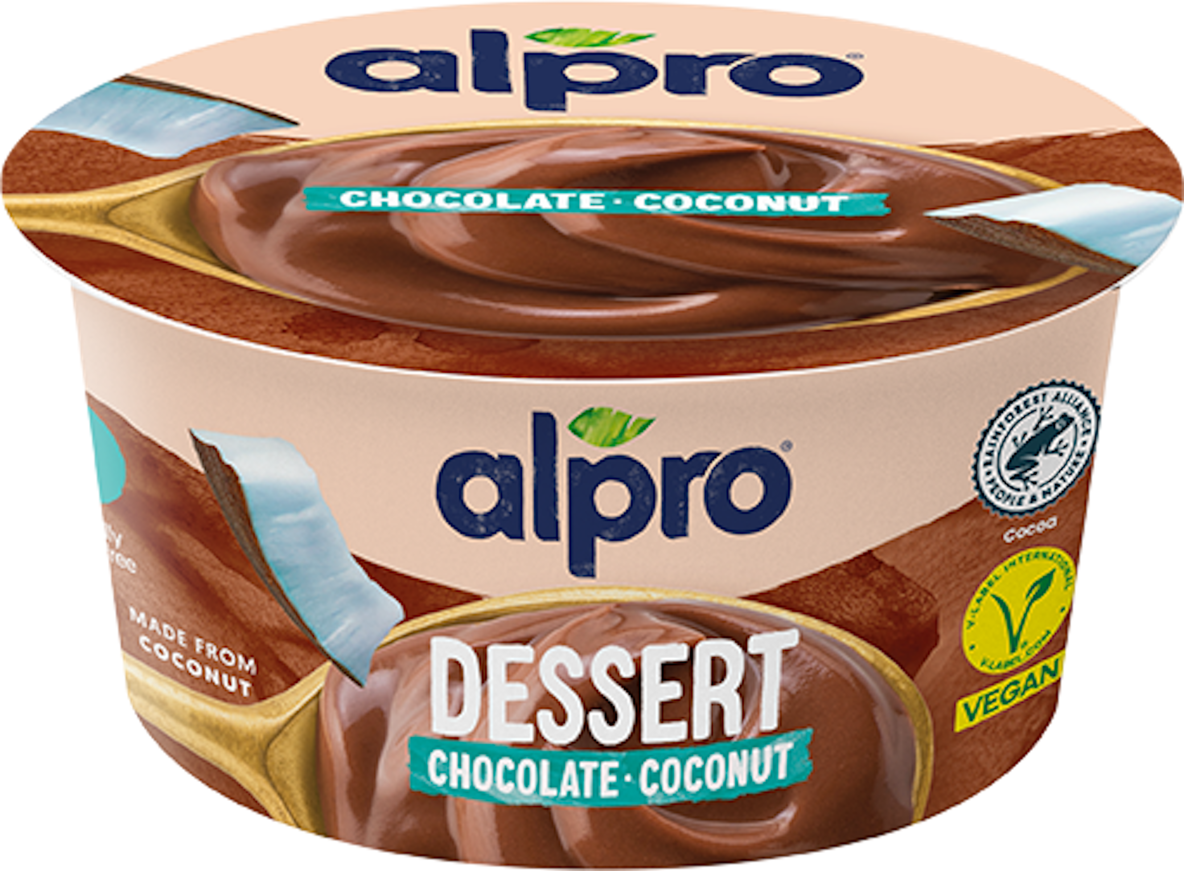 Алпро десерт на основата на кокос с шоколад