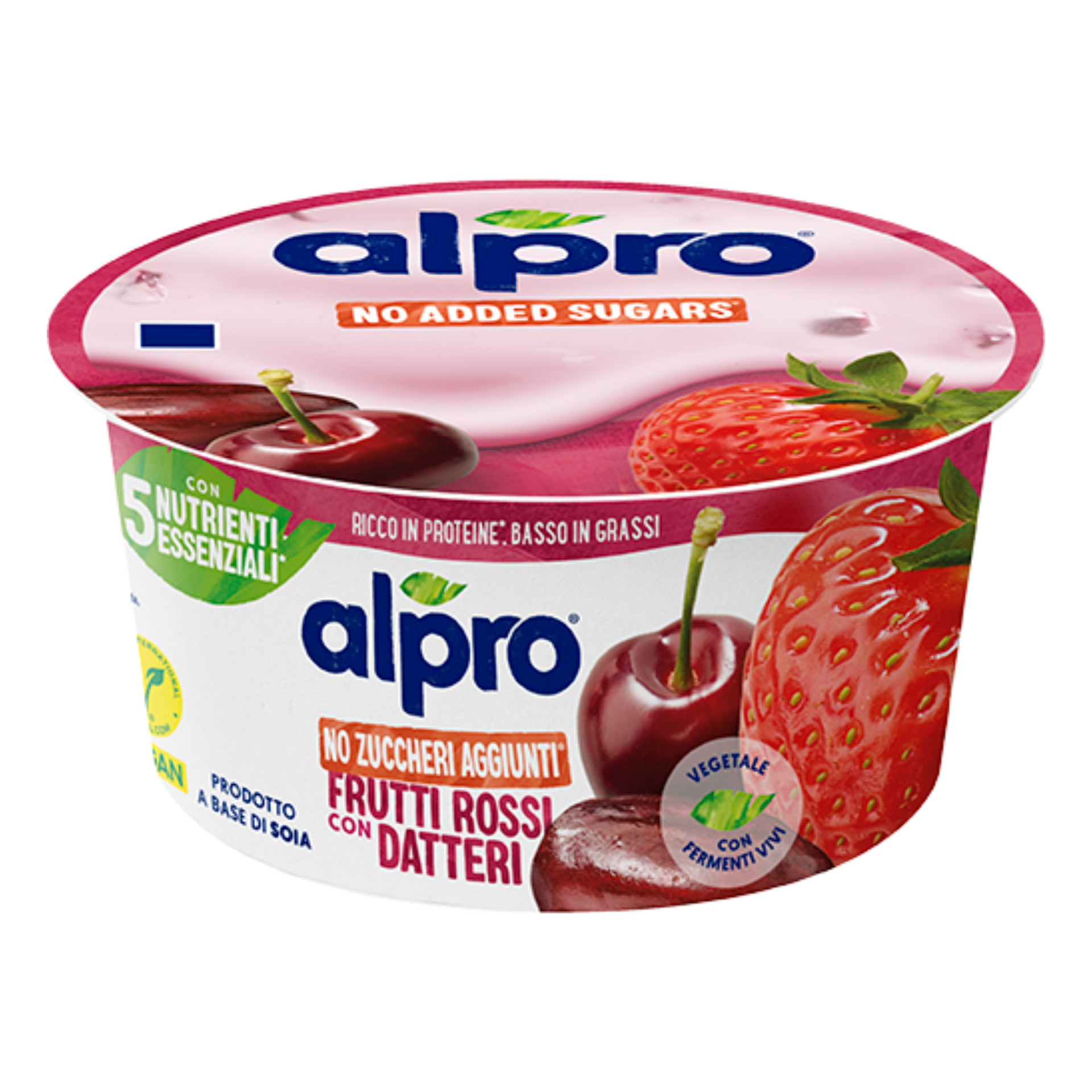 Alpro višeň-jahoda-datle bez cukru