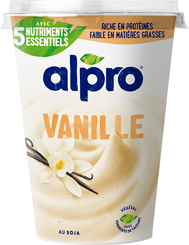 Alternative végétale au yaourt vanille