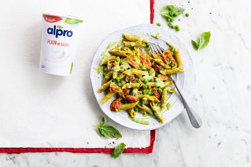 Creamy Pea Pesto Pasta