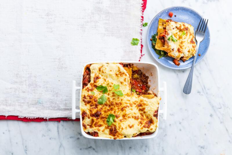 Spiced Vegetable & Lentil Lasagne