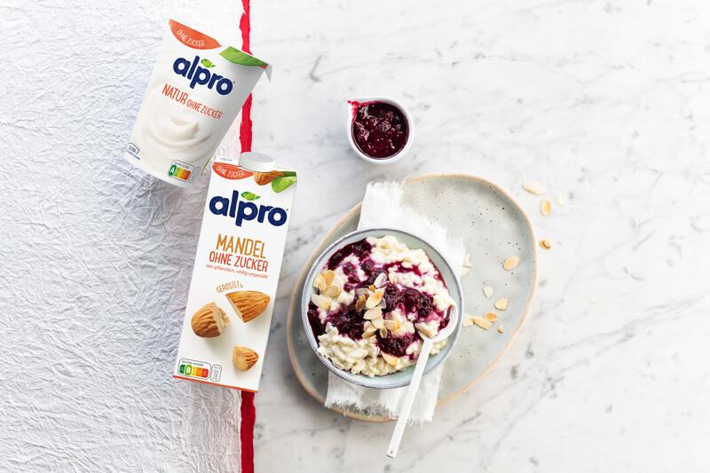 Milchreis mit Fruchtkompott