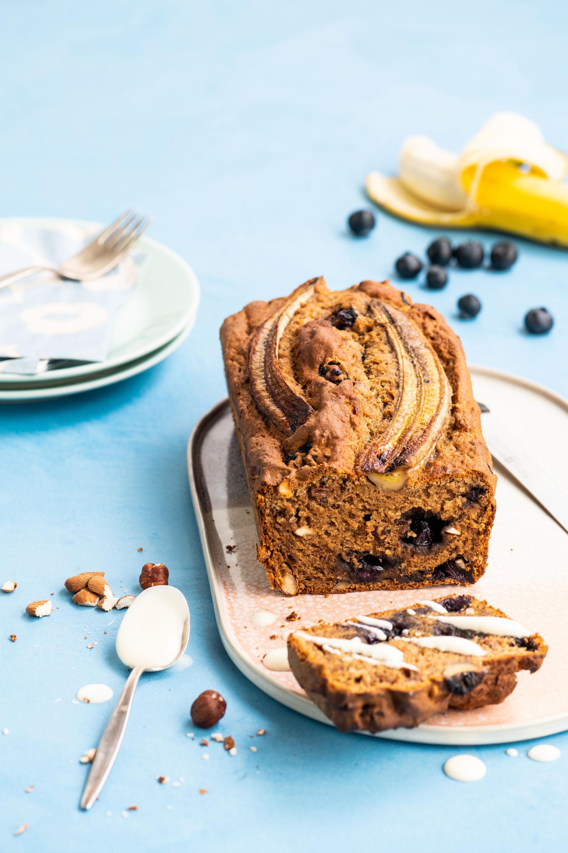 Banana bread aux trois chocolats