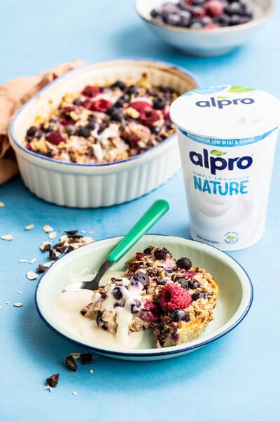Porridge d'avoine au four