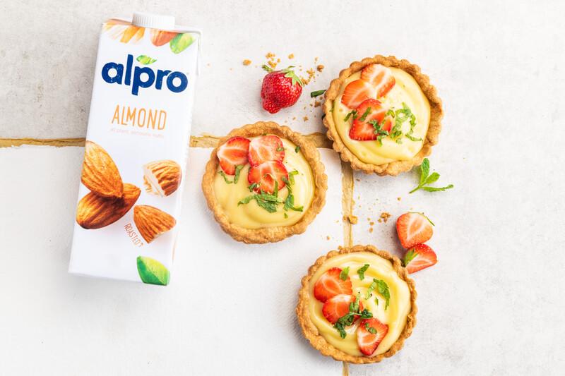 Tartelette fraise et lait d’amande