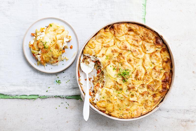Gratin Dauphinois mit Gemüse