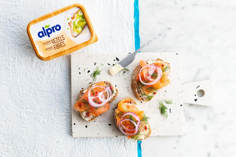 Toast met zalm