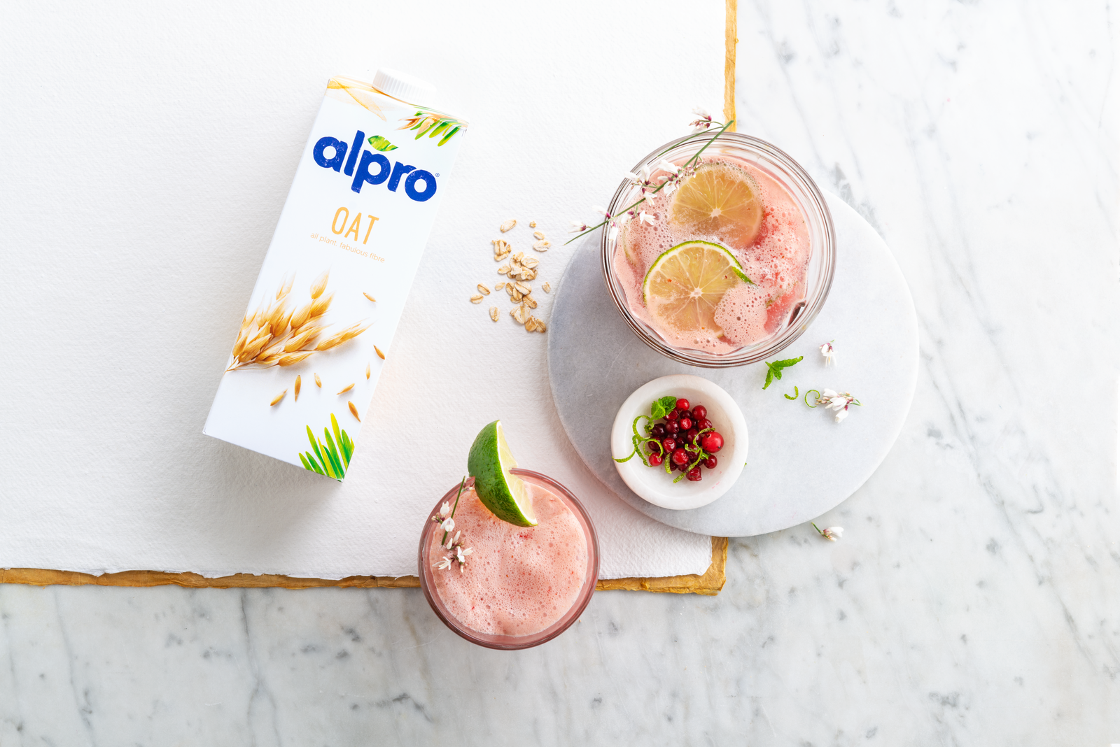 Oat and cranberry cooler