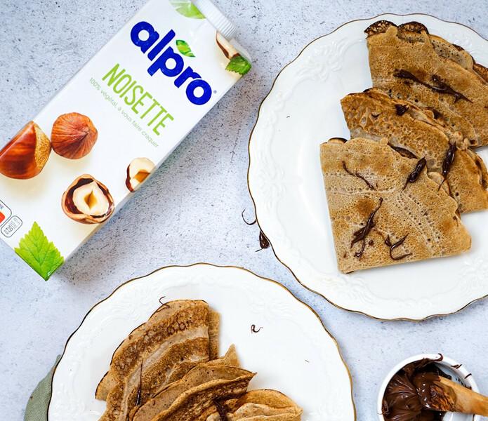 Les petites crêpes noisette coulis chocolat d’Anadasilv