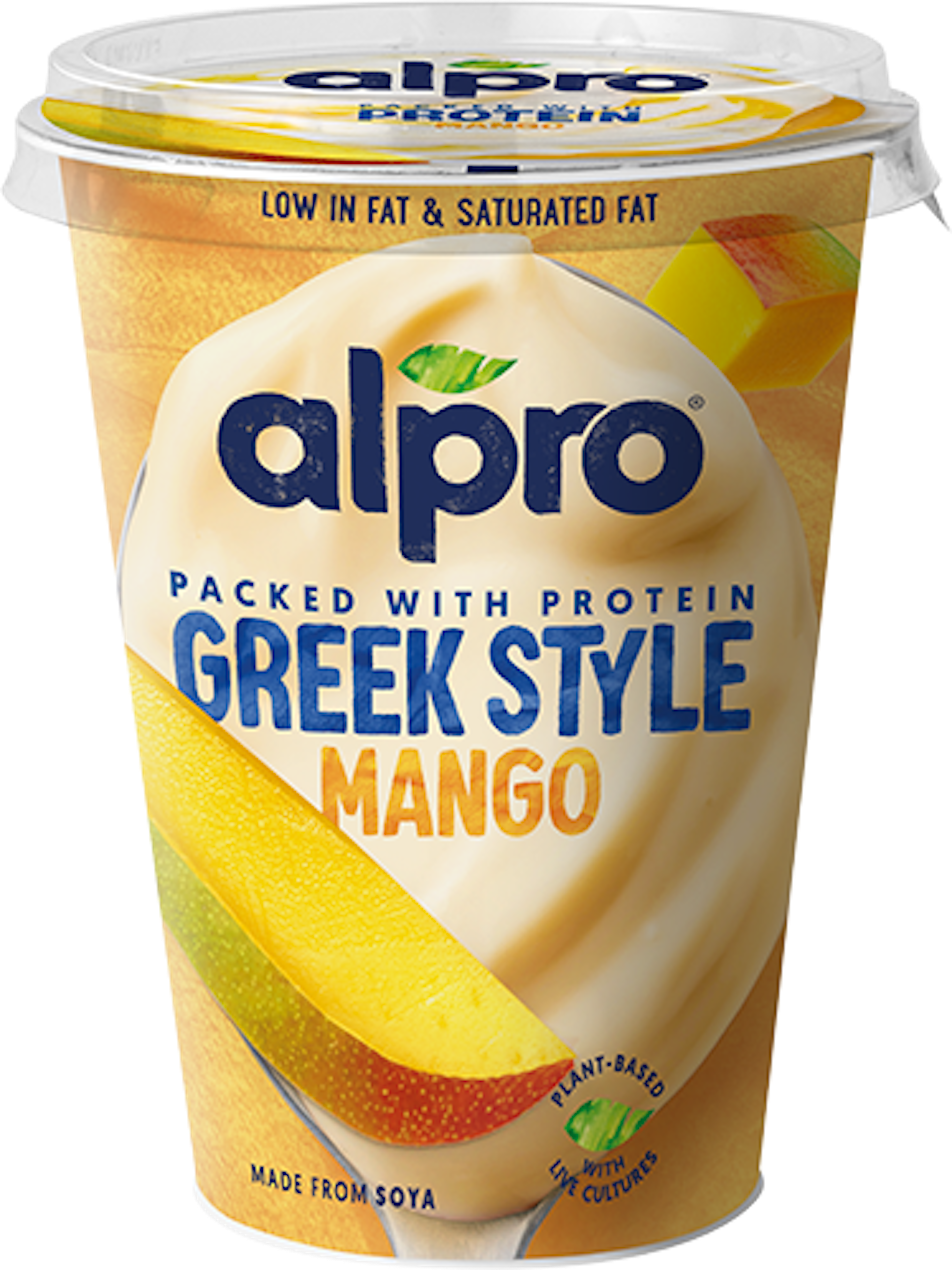 Jogurta alternatīva ar mango garšu, Grieķu