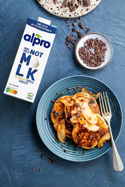 Vegane Apfelpfannkuchen