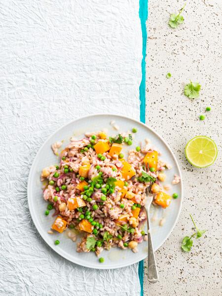 Acılı Nohutlu & Balkabaklı Risotto