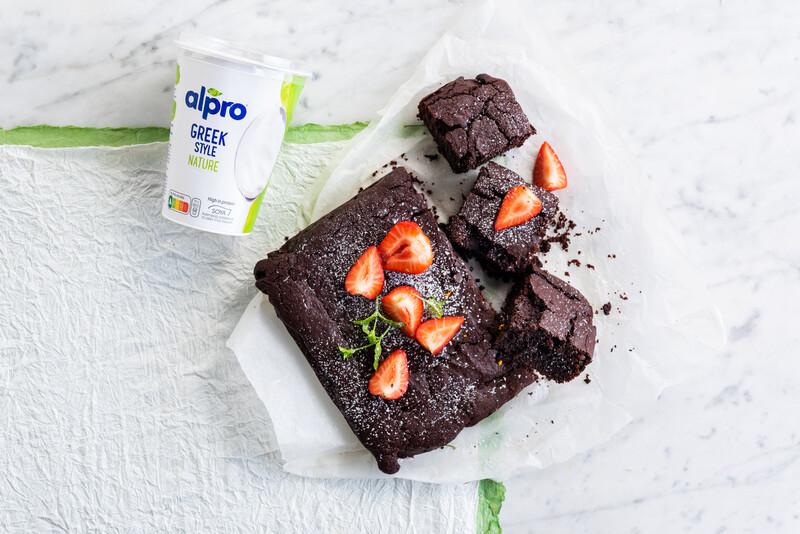 Brownie vegan à l'orange