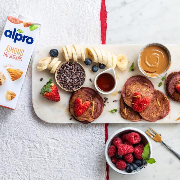 Raspberry Valentines Pancakes