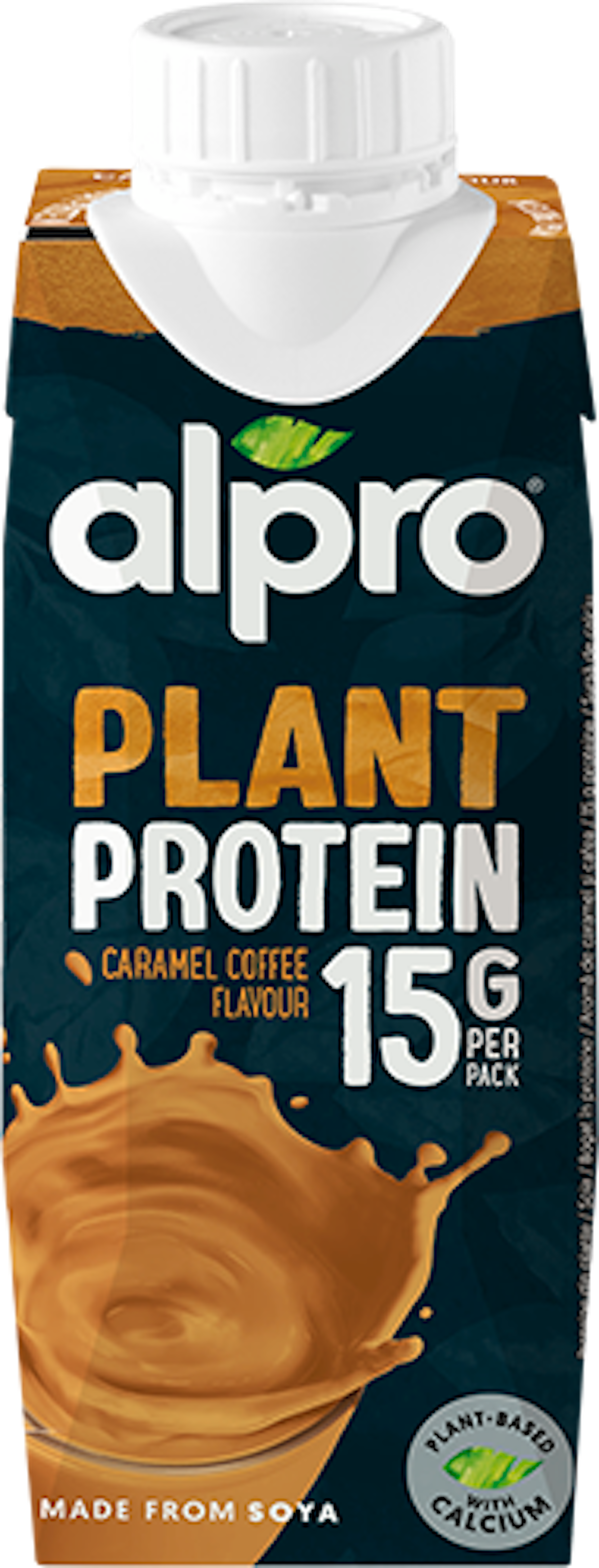 „Plant Protein“  karamelės-kavos skonio sojos gėrimas