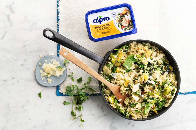 Riz frit aux légumes colorés
