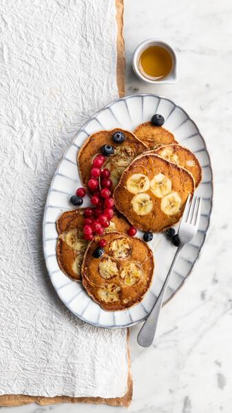 Pancake alla banana e grano saraceno