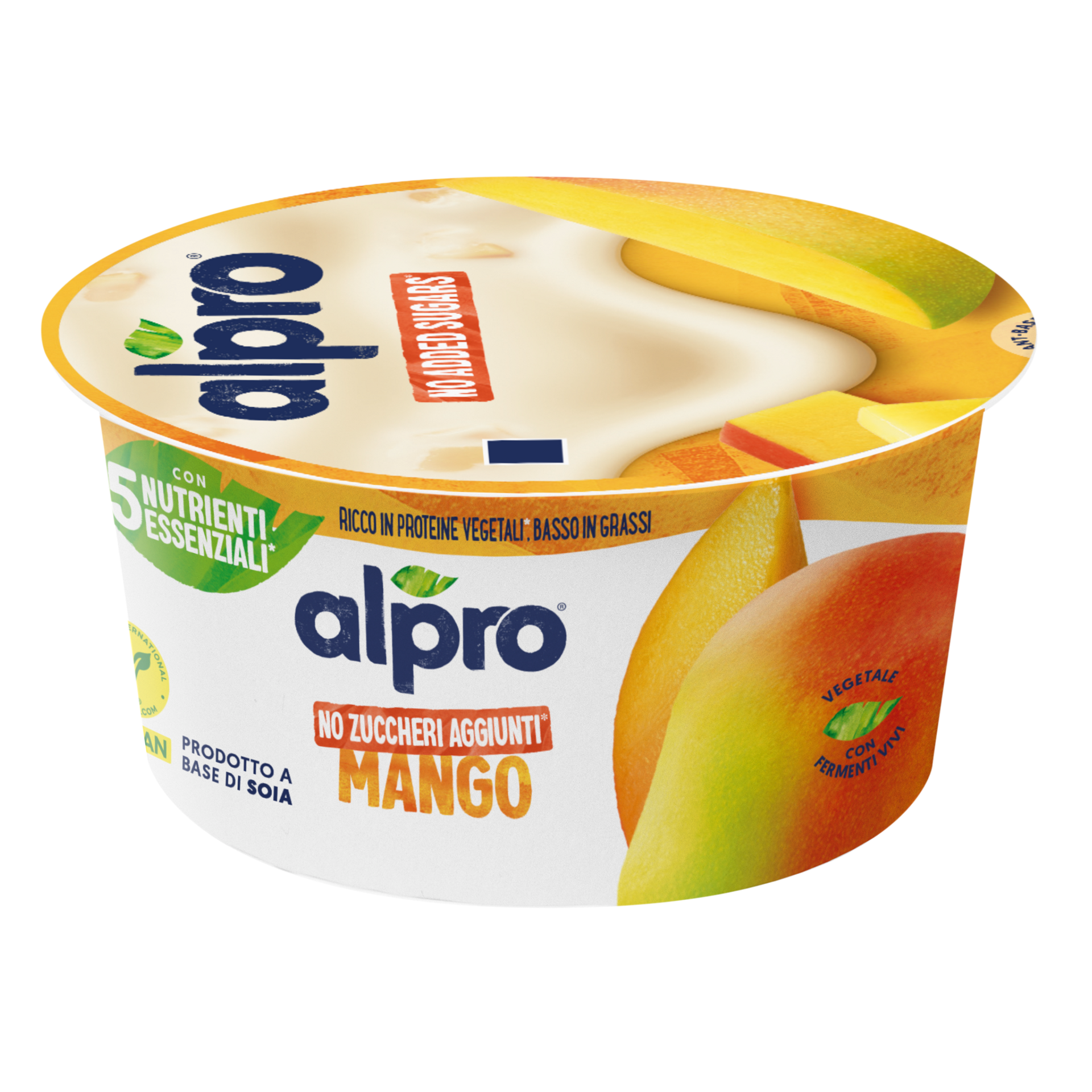 Alpro sójový fermentovaný výrobek s příchutí mango bez přidaného cukru