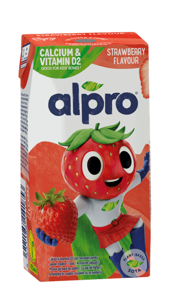 Băutură pe bază de plante pentru copii cu aromă de căpșuni