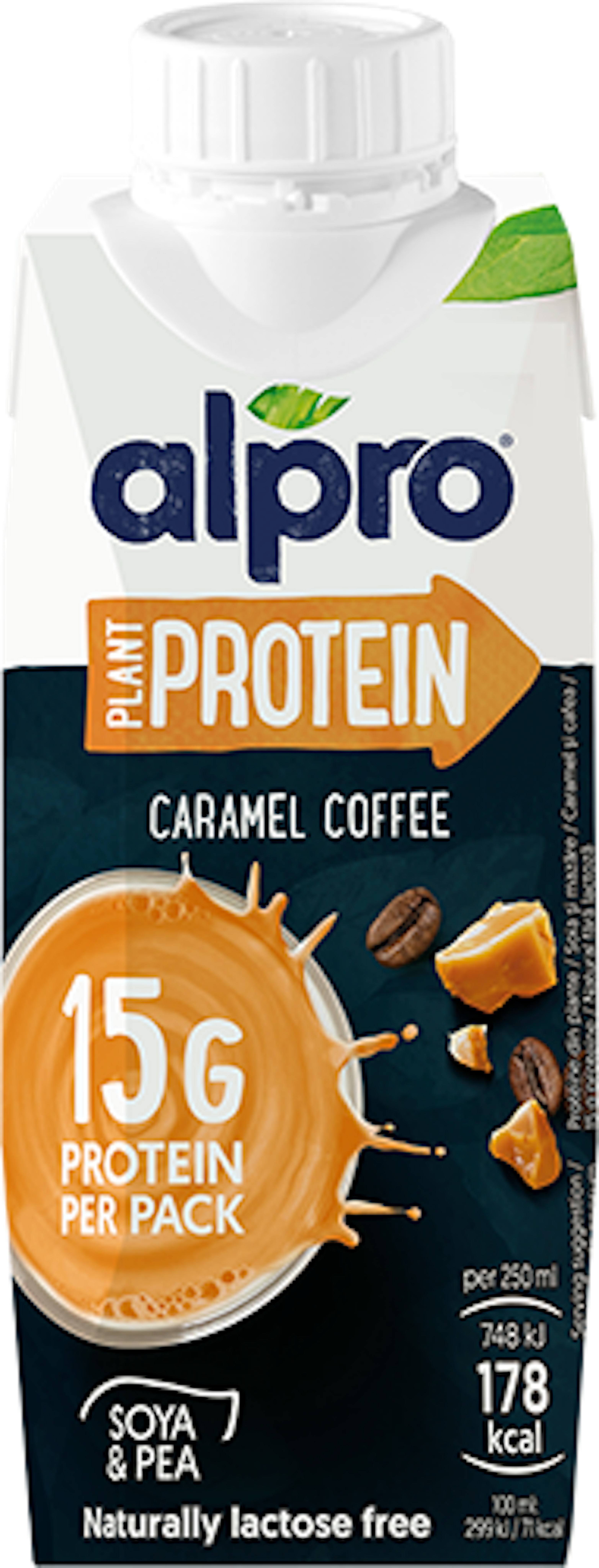Plant Protein soya drik karamel-kaffe