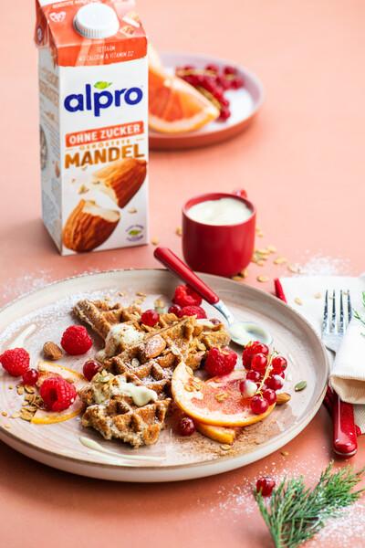 Mandel Lebkuchen Waffeln