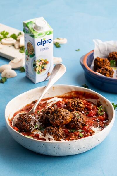 (Veggie) Balletjes in tomatensaus