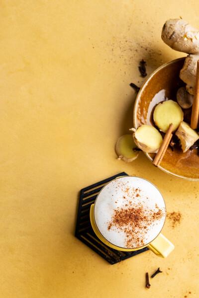 Cappuccino speziato al gusto di zucca