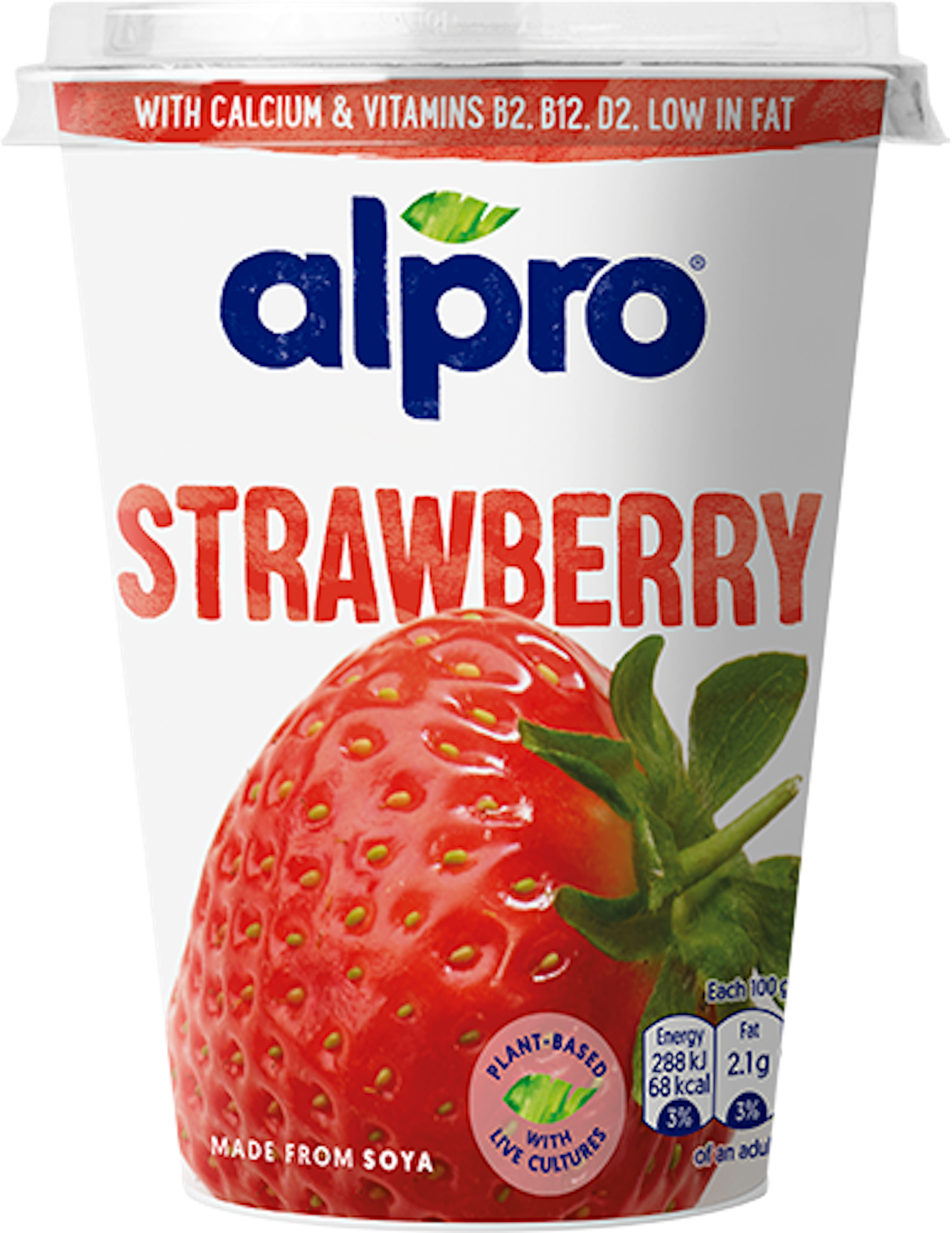 Strawberry Plant-based Alternative to Yoghurt