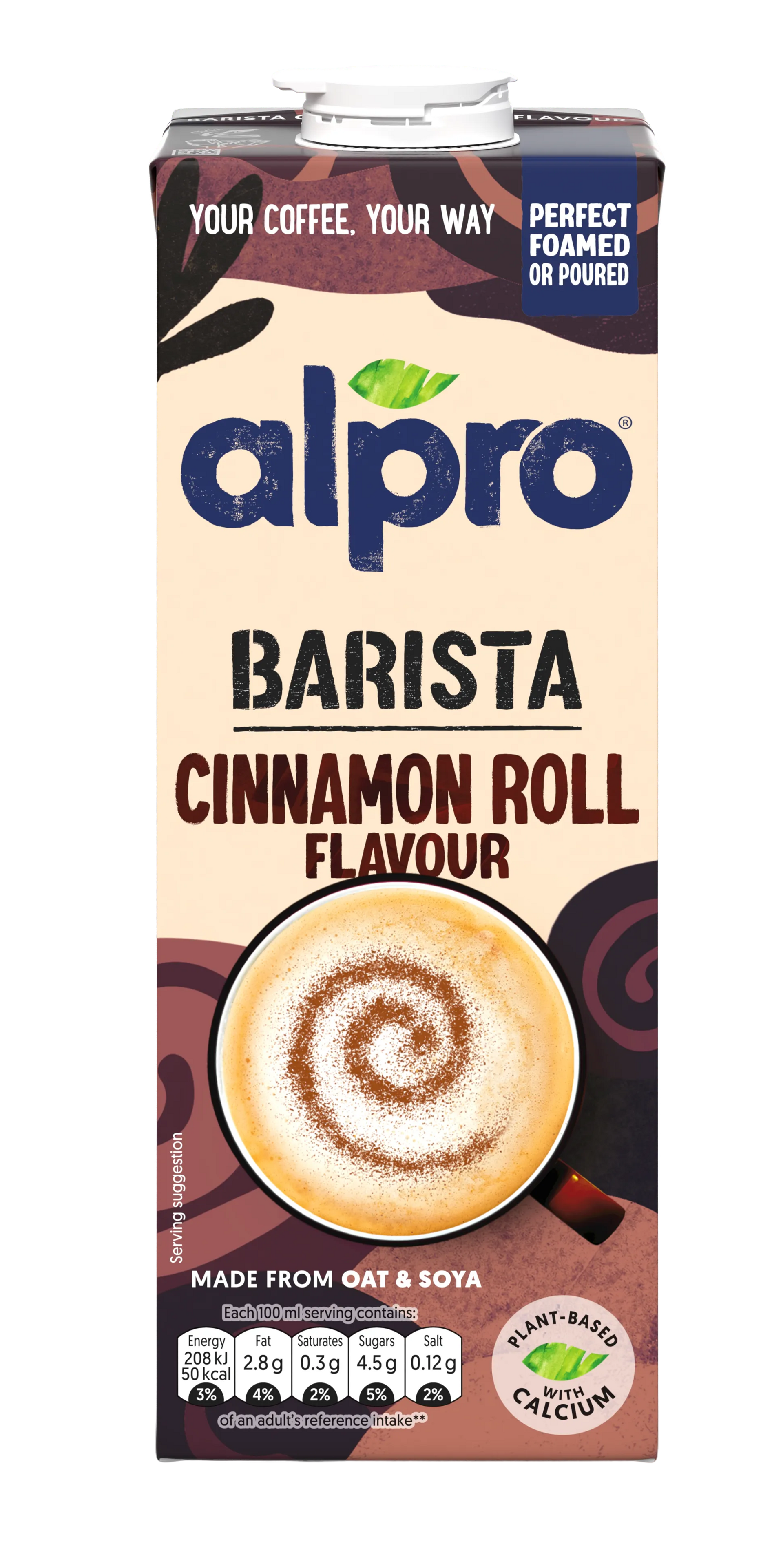 Barista jook kaneelirulli maitseline