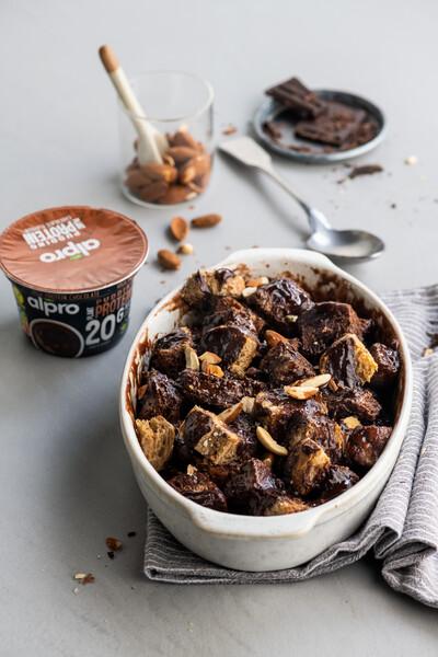 Chocolade broodpudding