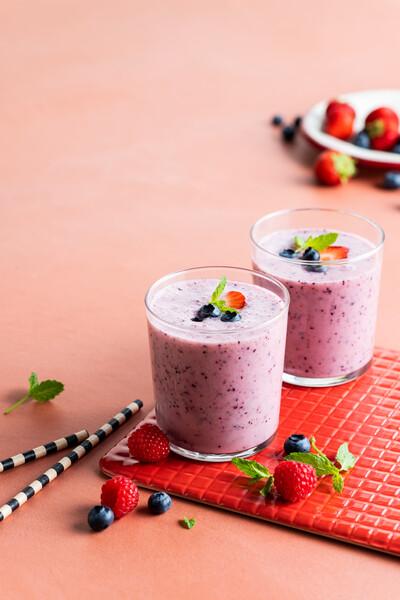 Smoothie de Amêndoa Rosa