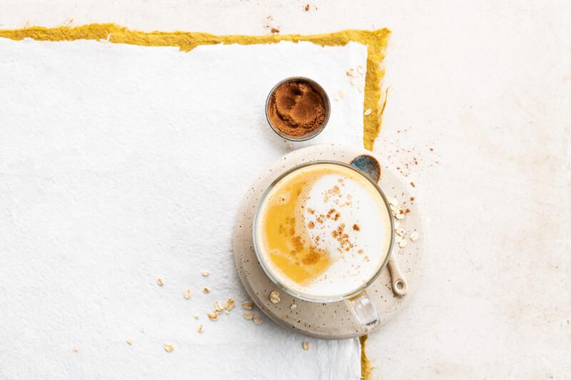 Dyniowa kawa w stylu latte