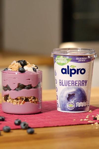 Trifle με Μύρτιλα για πρωινό