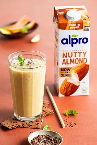 Amandel Smoothie met meloen en passievrucht