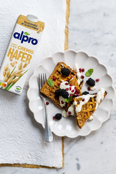 Vegane French Toast Waffeln